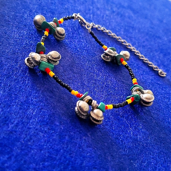 Bohemian beaded Anklet - Picture 2 of 6